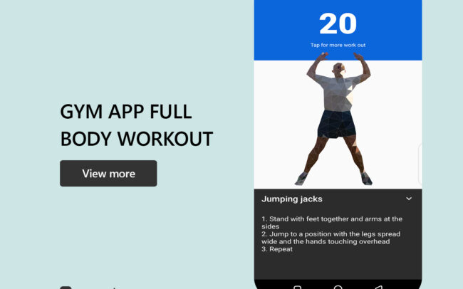 Gym App full body workout